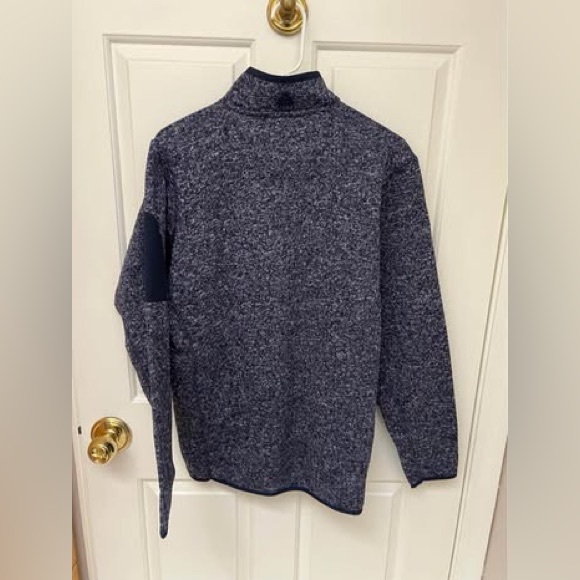 NFL Dallas Cowboys Heathered Navy Quarter-Zip Pullover Jacket Size Medium - Picture 9 of 10